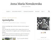 Tablet Screenshot of nowakowska.pl